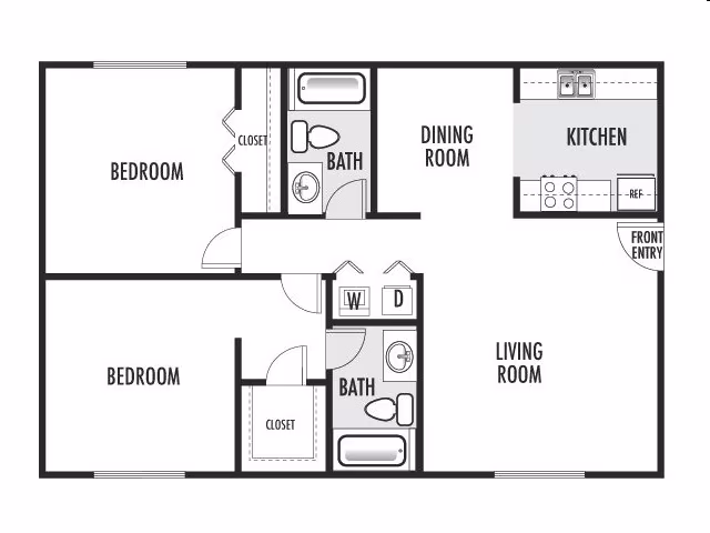 2x2 A 174 floor plan